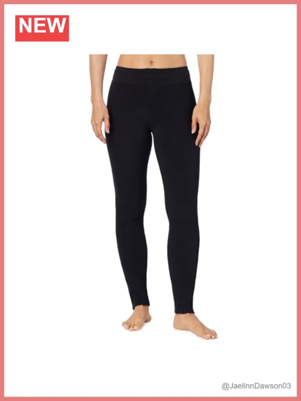 Cuddl Duds Fleecewear Stretch Thermal Leggings Base Layer